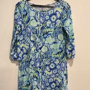 NWOT Lily Pulitzer Sea-coral Blue & Green Dress Size Small